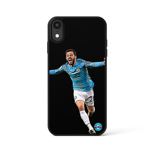 coque de téléphone personnalisable célébration joueur  Bernardo Silva Man City 