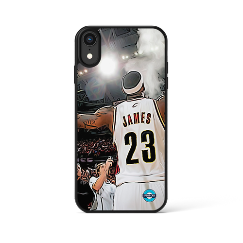 coque de téléphone personnalisable célébration joueur nba cleveland lebron james