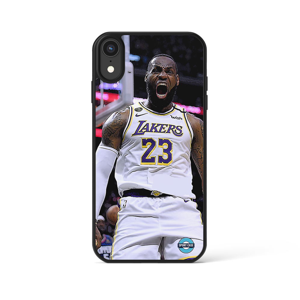 coque de téléphone personnalisable célébration joueur Lebon James lakers nba